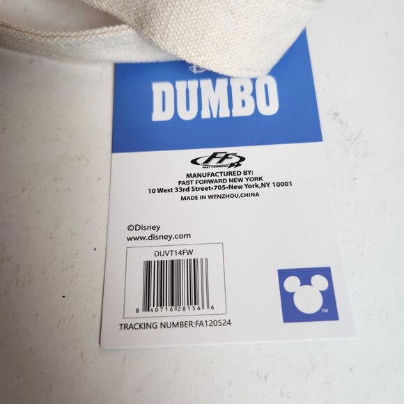 NWT Disney Dumbo Canvas Tote Bag Authentic Dance Bag Travel - Picture 9 of 10
